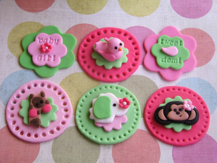 Idea Baby Shower Fondant Cupcake Topper Idea Baby Shower Fondant Cupcake Topper