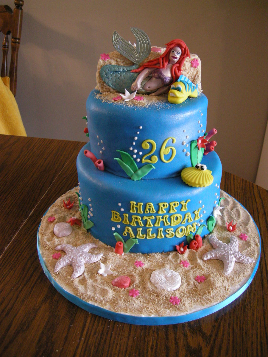 Little Mermaid Cake Decorations