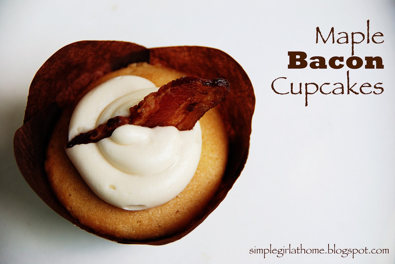Maple Bacon Cupcakes with Frosting Maple Bacon Cupcakes with Frosting