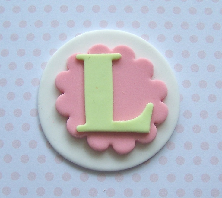 Monogram Letters for Fondant Cupcake Toppers Monogram Letters for Fondant Cupcake Toppers