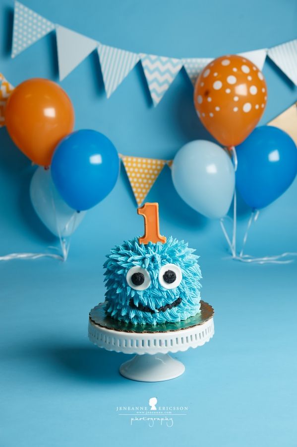 Monster Birthday Boy Smash Cake Monster Birthday Boy Smash Cake