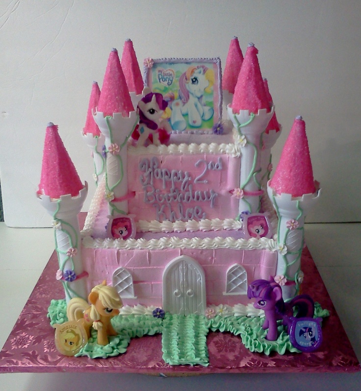 9 Photos of Little Pony Castle Cakes 9 Photos of Little Pony Castle Cakes