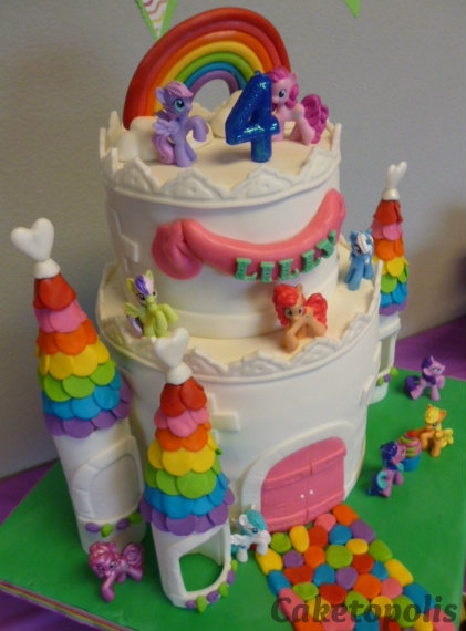 My Little Pony Rainbow Castle Cake My Little Pony Rainbow Castle Cake