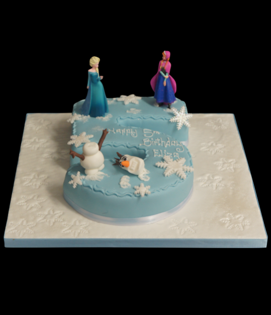Number 5 Birthday Cake Frozen
