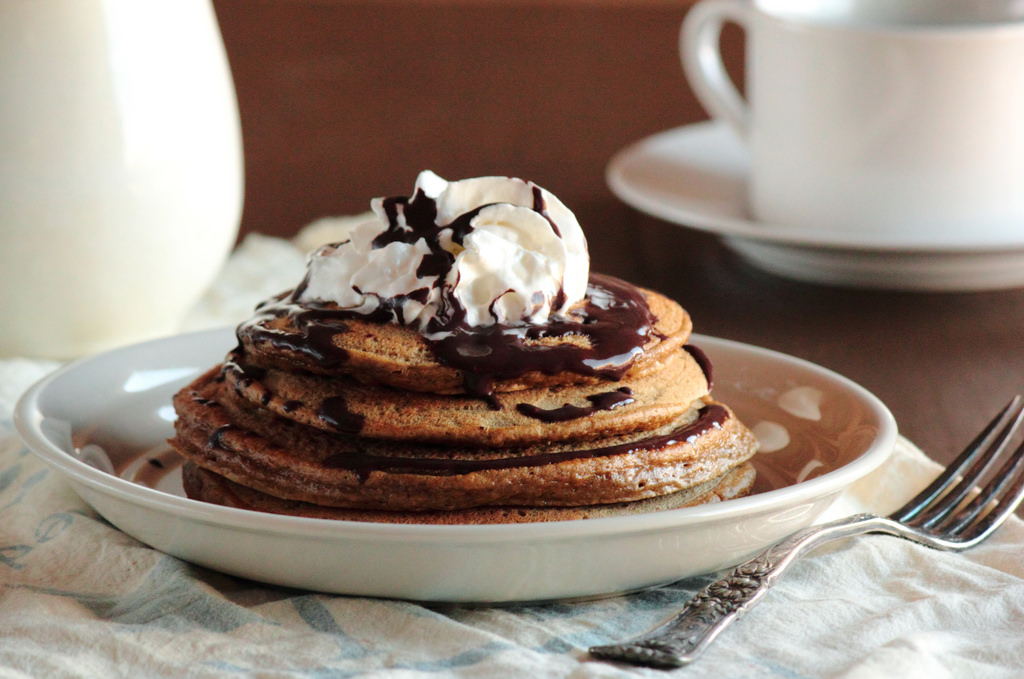 Pancakes with Syrup and Coffee