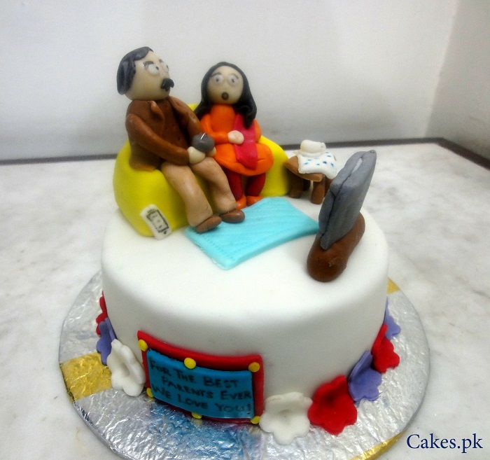 Parents Anniversary Cake