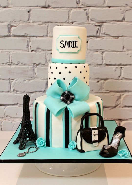 Paris Birthday Cake