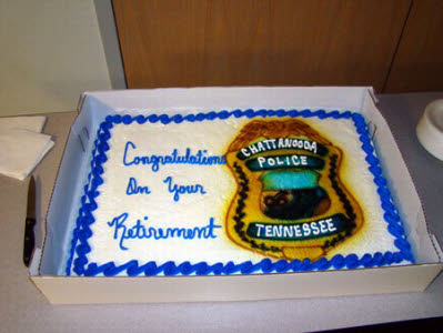 Police Retirement Cake Ideas