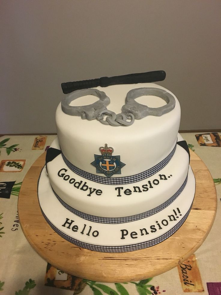 Police Retirement Party Cake