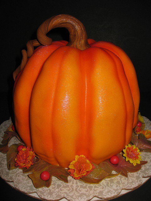 5 Photos of Pumpkin Fondant Cakes 5 Photos of Pumpkin Fondant Cakes
