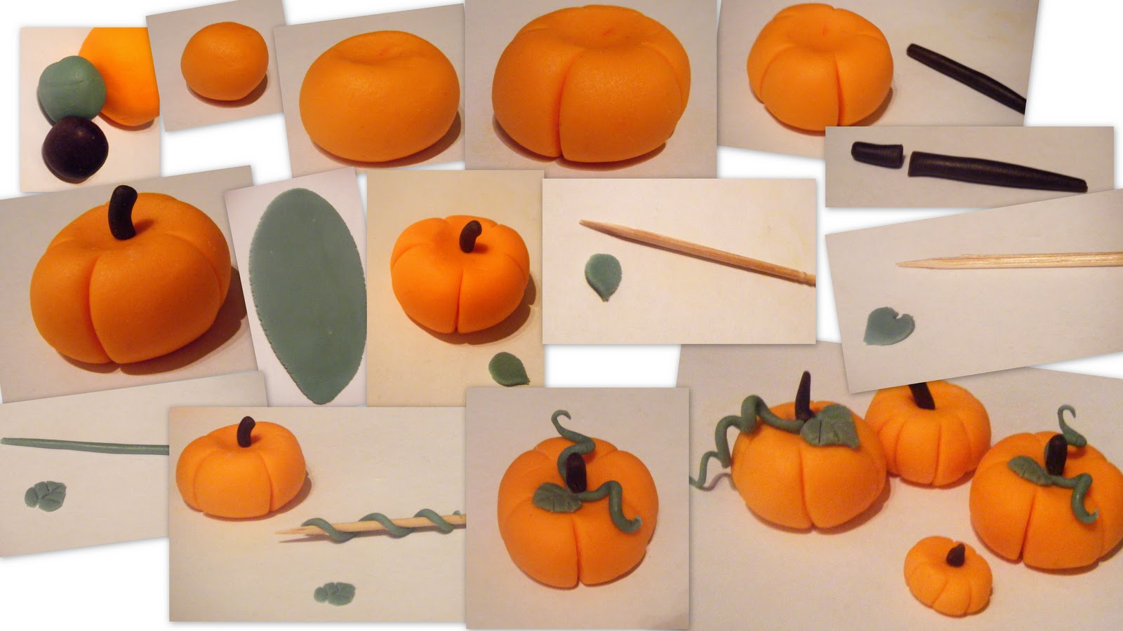 Pumpkin Fondant Cupcake Toppers Tutorial Pumpkin Fondant Cupcake Toppers Tutorial