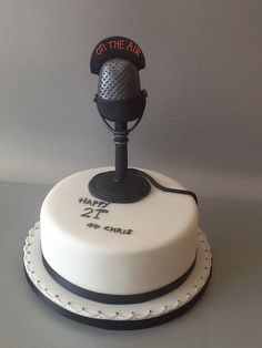 Radio Microphone Birthday Cake