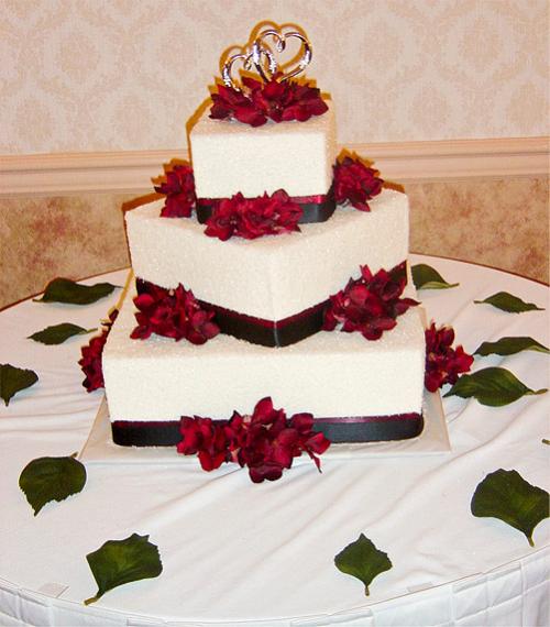 Red White and Black Wedding Cake Red White and Black Wedding Cake