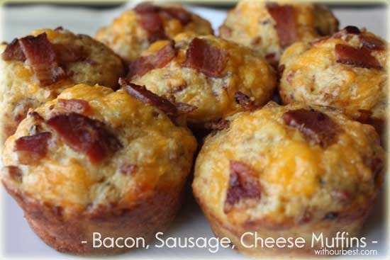 Sausage Bacon Egg and Cheese Muffins Sausage Bacon Egg and Cheese Muffins