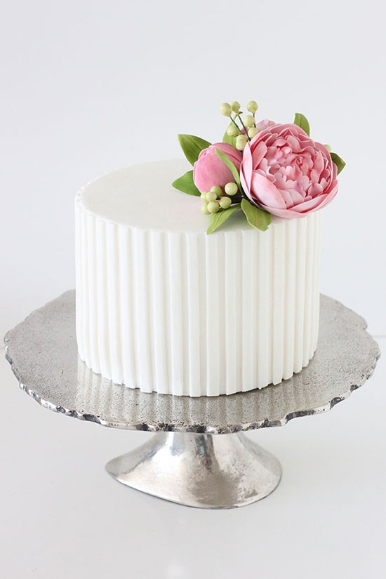 Single Tier Wedding Cake Single Tier Wedding Cake