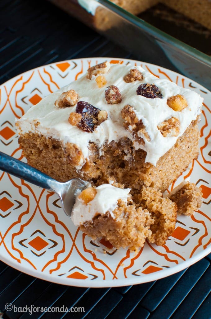 Spice Cake with Maple Frosting