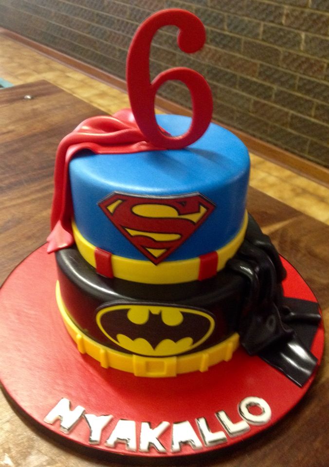 Superman vs Batman Birthday Cake Superman vs Batman Birthday Cake