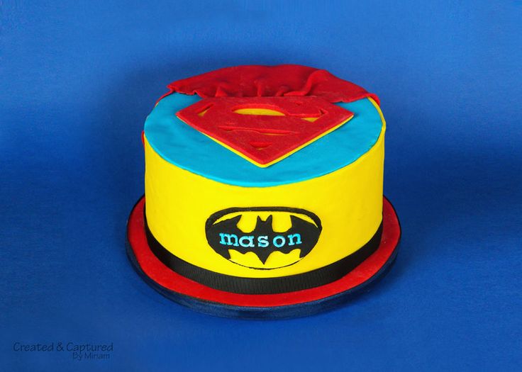 Superman vs Batman Birthday Cake Superman vs Batman Birthday Cake
