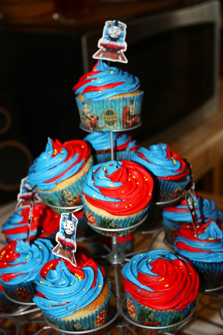 Thomas Train Birthday Cupcake Ideas Thomas Train Birthday Cupcake Ideas