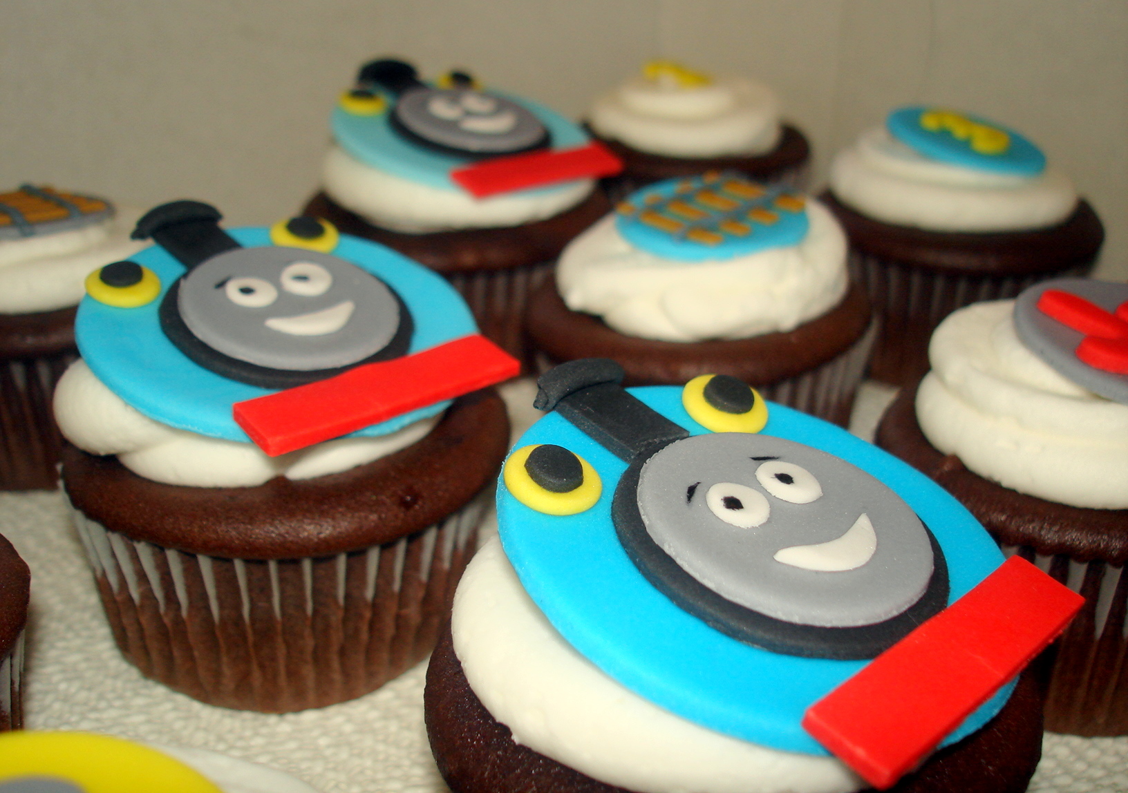 Thomas Train Cake and Cupcakes