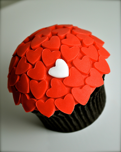 Valentine Cupcake Wedding Cake