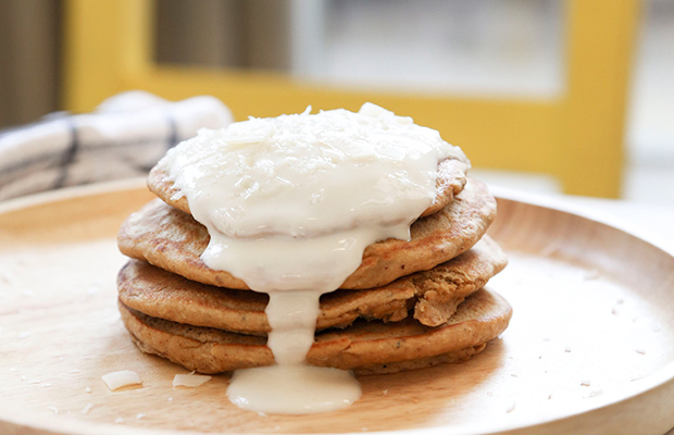 Vanilla Protein Powder Pancakes
