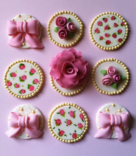 Vintage Cupcake Toppers Vintage Cupcake Toppers