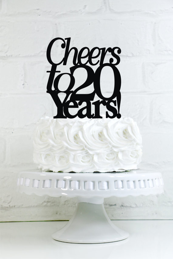 20 Year Anniversary Cake
