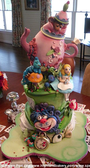 Amazing Alice and Wonderland Cake Amazing Alice and Wonderland Cake