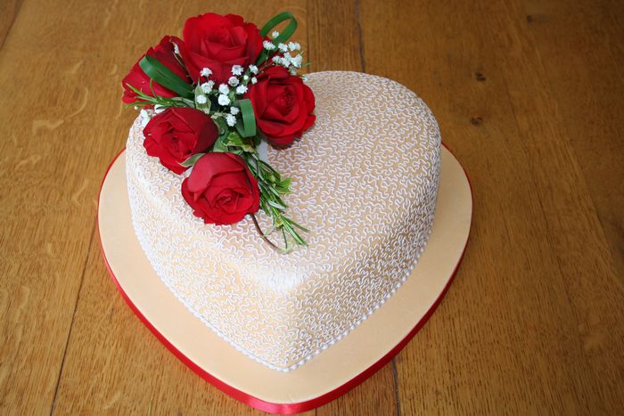 Anniversary Heart Shaped Wedding Cakes