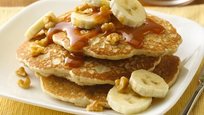 Banana Pancakes with Topping