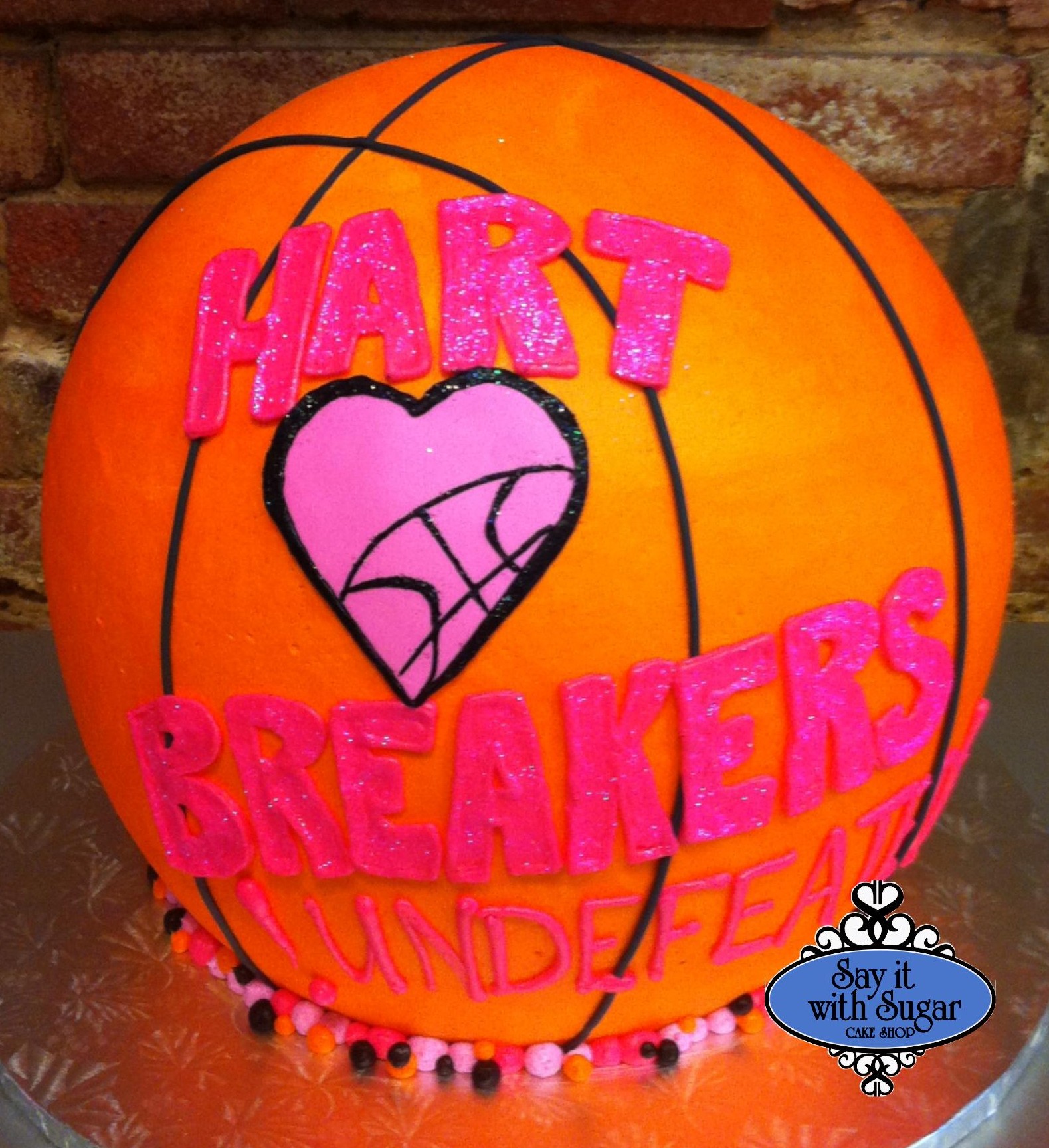 Basketball Shaped Cake