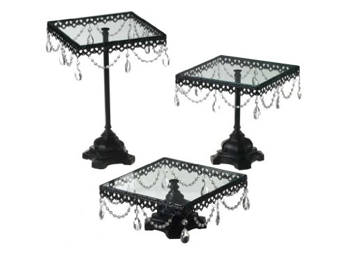 Black Square Cake Stand Black Square Cake Stand