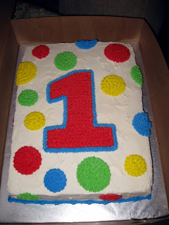 Boys First Birthday Sheet Cake
