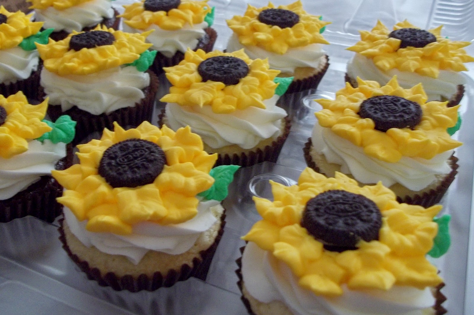Bridal Shower Cakes with Sunflowers