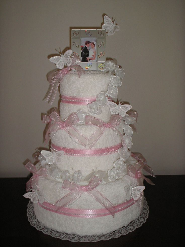 Bridal Shower Towel Cake Idea Bridal Shower Towel Cake Idea
