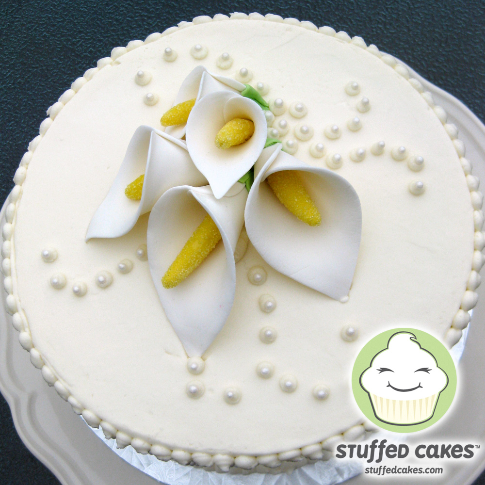 Calla Lily Wedding Cake