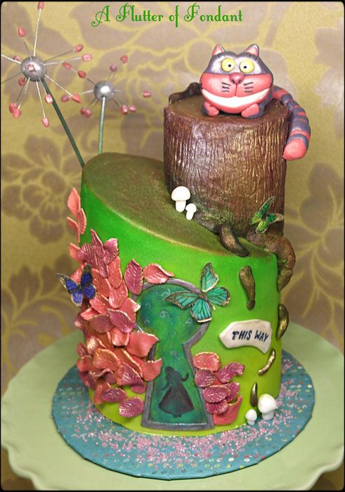 Cartoon Alice in Wonderland Cakes