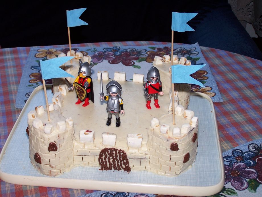 Castle and Knight Birthday Cake