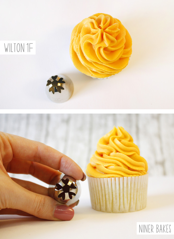Cupcakes with Wilton Decorating Tips