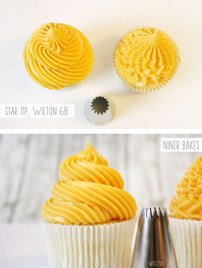 Cupcakes with Wilton Icing Tips