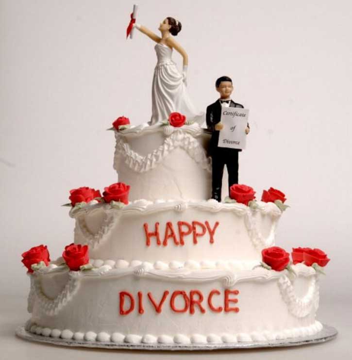 Divorce Party Cake