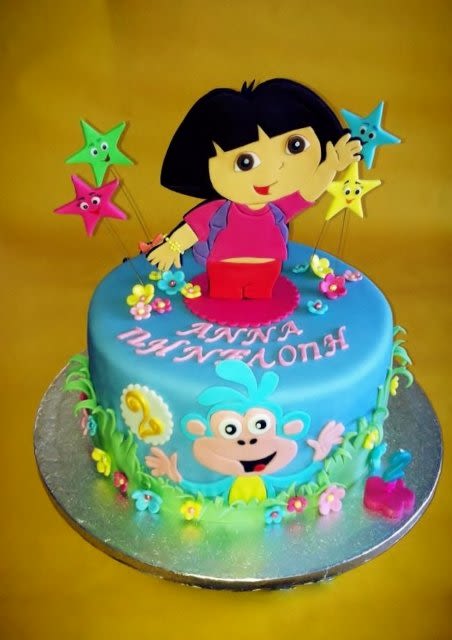 Dora Birthday Cake