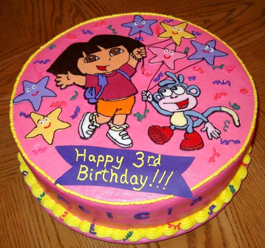 Dora Explorer Birthday Cake
