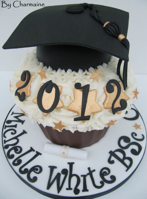 Giant Cupcake Graduation Cakes Giant Cupcake Graduation Cakes