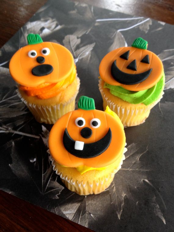 Halloween Fondant Cupcake Toppers