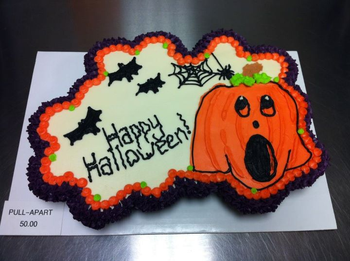 Halloween Pull Apart Cupcake Cake