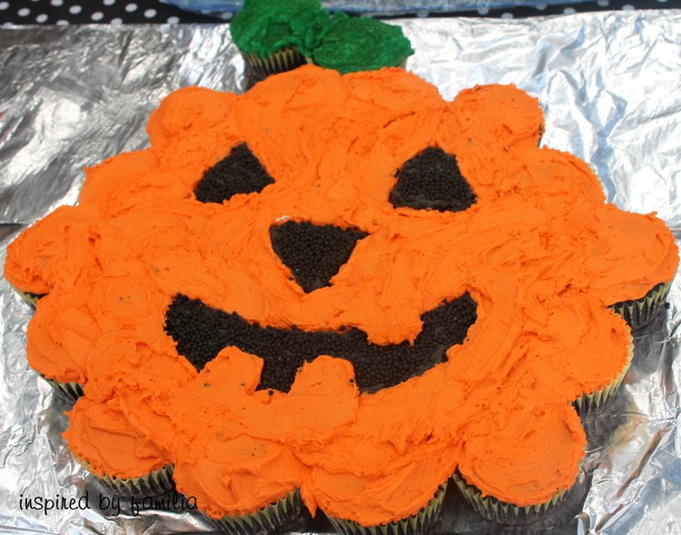 Halloween Pumpkin Shaped Cupcakes
