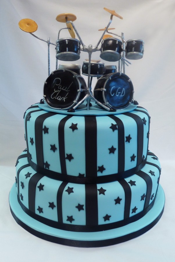 Happy Birthday Drummer Cake