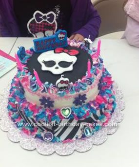 Homemade Monster High Birthday Cake